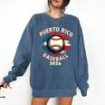 Baseball 2026 Puerto Rico Island Pride Sports Theme Comfort Colors Sweatshirt Blue Jean Baseball 2026 Puerto Rico Island Pride Sports Theme Comfort Colors Sweatshirt Blue Jean