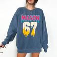 Baseball 6 7 Ice Cream Drip Number 67 Six Seven Meme Comfort Colors Sweatshirt Blue Jean Baseball 6 7 Ice Cream Drip Number 67 Six Seven Meme Comfort Colors Sweatshirt Blue Jean