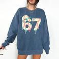 Baseball 67 Drip Six Seven Baseball Dripping Boys Kids Comfort Colors Sweatshirt Blue Jean Baseball 67 Drip Six Seven Baseball Dripping Boys Kids Comfort Colors Sweatshirt Blue Jean