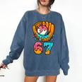 Baseball 67 Ice Cream Drip 67 Six Seven Meme 67th Birthday Comfort Colors Sweatshirt Blue Jean Baseball 67 Ice Cream Drip 67 Six Seven Meme 67th Birthday Comfort Colors Sweatshirt Blue Jean