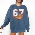 Baseball 67 Six Seven Alpha Slang 6 7 Meme Kids Teachers Boy Comfort Colors Sweatshirt Blue Jean Baseball 67 Six Seven Alpha Slang 6 7 Meme Kids Teachers Boy Comfort Colors Sweatshirt Blue Jean