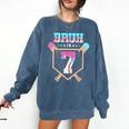 Baseball 7 Year Old Ice Cream Drip 7th Birthday Boys Player Comfort Colors Sweatshirt Blue Jean Baseball 7 Year Old Ice Cream Drip 7th Birthday Boys Player Comfort Colors Sweatshirt Blue Jean