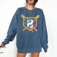 Baseball 8 Year Old Ice Cream Drip 8th Birthday Boy Number 8 Comfort Colors Sweatshirt Blue Jean Baseball 8 Year Old Ice Cream Drip 8th Birthday Boy Number 8 Comfort Colors Sweatshirt Blue Jean