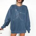 Baseball Batter Line Abstract Geometry Team Player Family Comfort Colors Sweatshirt Blue Jean
