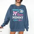 Baseball Or Bows Your Mommy Loves You Gender Reveal Matching Comfort Colors Sweatshirt Blue Jean Baseball Or Bows Your Mommy Loves You Gender Reveal Matching Comfort Colors Sweatshirt Blue Jean