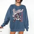 Baseball Catcher Gear Home Plate Comfort Colors Sweatshirt Blue Jean Baseball Catcher Gear Home Plate Comfort Colors Sweatshirt Blue Jean