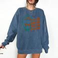 Baseball Catcher Waiting At Home Aggressive Player Quote Comfort Colors Sweatshirt Blue Jean