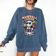Baseball Cute Youth Ice Cream Valentine Day Sporty Fun Comfort Colors Sweatshirt Blue Jean Baseball Cute Youth Ice Cream Valentine Day Sporty Fun Comfort Colors Sweatshirt Blue Jean