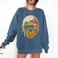 Baseball Drip For Boys Ice Cream Drip Youth Boys Catcher's Comfort Colors Sweatshirt Blue Jean Baseball Drip For Boys Ice Cream Drip Youth Boys Catcher's Comfort Colors Sweatshirt Blue Jean
