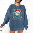 Baseball Drip Boys Youth Santa Christmas Baseball Comfort Colors Sweatshirt Blue Jean Baseball Drip Boys Youth Santa Christmas Baseball Comfort Colors Sweatshirt Blue Jean