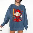 Baseball Drip Ice Cream Apparel Boys Kids Valentines Day Comfort Colors Sweatshirt Blue Jean