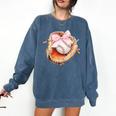 Baseball Drip Ice Cream Coquette Pink Bow Baseball Player Comfort Colors Sweatshirt Blue Jean Baseball Drip Ice Cream Coquette Pink Bow Baseball Player Comfort Colors Sweatshirt Blue Jean