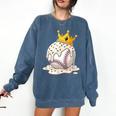 Baseball Drip Ice Cream Crown Melt Graphic Comfort Colors Sweatshirt Blue Jean Baseball Drip Ice Cream Crown Melt Graphic Comfort Colors Sweatshirt Blue Jean