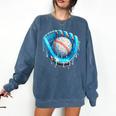 Baseball Drip Ice Cream Glove With Sprinkles Ball Boys Youth Comfort Colors Sweatshirt Blue Jean Baseball Drip Ice Cream Glove With Sprinkles Ball Boys Youth Comfort Colors Sweatshirt Blue Jean