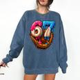 Baseball Drip Ice Cream Number 67 Player Or 67th Birthday Comfort Colors Sweatshirt Blue Jean Baseball Drip Ice Cream Number 67 Player Or 67th Birthday Comfort Colors Sweatshirt Blue Jean