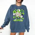 Baseball Drip Ice Cream Shamrock Irish St Patricks Men Comfort Colors Sweatshirt Blue Jean Baseball Drip Ice Cream Shamrock Irish St Patricks Men Comfort Colors Sweatshirt Blue Jean