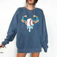 Baseball Drip Ice Cream Strong Character Comfort Colors Sweatshirt Blue Jean Baseball Drip Ice Cream Strong Character Comfort Colors Sweatshirt Blue Jean