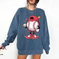 Baseball Drip Icecream Boy Kids Valentine Comfort Colors Sweatshirt Blue Jean Baseball Drip Icecream Boy Kids Valentine Comfort Colors Sweatshirt Blue Jean