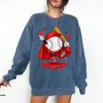 Baseball Drip Icecream Youth Boy Valentine Comfort Colors Sweatshirt Blue Jean Baseball Drip Icecream Youth Boy Valentine Comfort Colors Sweatshirt Blue Jean