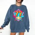 Baseball Drip Jersey Number 77 For Players & 77th Birthday Comfort Colors Sweatshirt Blue Jean Baseball Drip Jersey Number 77 For Players & 77th Birthday Comfort Colors Sweatshirt Blue Jean
