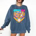 Baseball Drip Number 67 Ice Cream Home Plate Drip Comfort Colors Sweatshirt Blue Jean Baseball Drip Number 67 Ice Cream Home Plate Drip Comfort Colors Sweatshirt Blue Jean