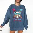 Baseball Drip Number 67 Player 6-7 Six Seven Meme Gen Alpha Comfort Colors Sweatshirt Blue Jean Baseball Drip Number 67 Player 6-7 Six Seven Meme Gen Alpha Comfort Colors Sweatshirt Blue Jean