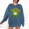 Baseball Drip St Patricks Day Boys Baseball St Patricks Day Comfort Colors Sweatshirt Blue Jean