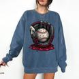 Baseball Drip Team For Boys And Girls Ice Cream Cool Premium Tri-Blend Comfort Colors Sweatshirt Blue Jean