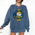 Baseball Drip Team For Boys Ice Cream Cool Comfort Colors Sweatshirt Blue Jean