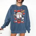 Baseball Drip Valentine Boys Women Men Hearts Sport Love Comfort Colors Sweatshirt Blue Jean Baseball Drip Valentine Boys Women Men Hearts Sport Love Comfort Colors Sweatshirt Blue Jean