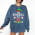 The Baseball Elf Christmas Sport Lovers Xmas Elf Comfort Colors Sweatshirt Blue Jean The Baseball Elf Christmas Sport Lovers Xmas Elf Comfort Colors Sweatshirt Blue Jean