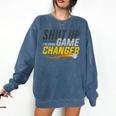 Baseball Fan Shut Up I'm Doing Game Changer Premium Tri-Blend Comfort Colors Sweatshirt Blue Jean Baseball Fan Shut Up I'm Doing Game Changer Premium Tri-Blend Comfort Colors Sweatshirt Blue Jean