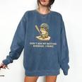Baseball Frog Saying Batting Retro Artwork Comfort Colors Sweatshirt Blue Jean Baseball Frog Saying Batting Retro Artwork Comfort Colors Sweatshirt Blue Jean
