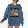 Baseball Godmother Leopard Heart Baseball Mom Game Day Comfort Colors Sweatshirt Blue Jean Baseball Godmother Leopard Heart Baseball Mom Game Day Comfort Colors Sweatshirt Blue Jean