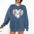 Baseball Heart Love Game Sports Fan Game Day Comfort Colors Sweatshirt Blue Jean Baseball Heart Love Game Sports Fan Game Day Comfort Colors Sweatshirt Blue Jean