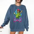 Baseball Ice Cream Drip Boys And Girls Batter Game Day Comfort Colors Sweatshirt Blue Jean Baseball Ice Cream Drip Boys And Girls Batter Game Day Comfort Colors Sweatshirt Blue Jean