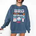 Baseball Ice Cream Drip Bro Of The Birthday Boy Comfort Colors Sweatshirt Blue Jean Baseball Ice Cream Drip Bro Of The Birthday Boy Comfort Colors Sweatshirt Blue Jean