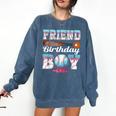 Baseball Ice Cream Drip Friend Of The Birthday Boy Comfort Colors Sweatshirt Blue Jean Baseball Ice Cream Drip Friend Of The Birthday Boy Comfort Colors Sweatshirt Blue Jean