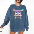 Baseball Ice Cream Drip Number 22 Player 22nd Birthday Comfort Colors Sweatshirt Blue Jean Baseball Ice Cream Drip Number 22 Player 22nd Birthday Comfort Colors Sweatshirt Blue Jean