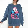 Baseball Ice Cream Drip Six Seven Gen Alpha Meme 67 Comfort Colors Sweatshirt Blue Jean Baseball Ice Cream Drip Six Seven Gen Alpha Meme 67 Comfort Colors Sweatshirt Blue Jean
