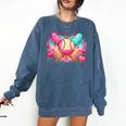 Baseball Ice Cream Drip Style Melt Ice Cream Youth Boys Comfort Colors Sweatshirt Blue Jean Baseball Ice Cream Drip Style Melt Ice Cream Youth Boys Comfort Colors Sweatshirt Blue Jean