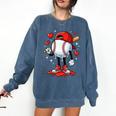 Baseball Ice Cream Drip Valentines Day Sports For Kids Boys Comfort Colors Sweatshirt Blue Jean Baseball Ice Cream Drip Valentines Day Sports For Kids Boys Comfort Colors Sweatshirt Blue Jean