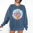 Baseball Ice Cream Heart Sunglasses Youth Boys Valentine Comfort Colors Sweatshirt Blue Jean Baseball Ice Cream Heart Sunglasses Youth Boys Valentine Comfort Colors Sweatshirt Blue Jean
