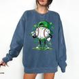 Baseball Icecream Apparel Youth Boy St Patrick's Day Comfort Colors Sweatshirt Blue Jean