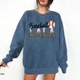 Baseball Lala Women BallPark Lala Baseball Mom Mother's Day Comfort Colors Sweatshirt Blue Jean Baseball Lala Women BallPark Lala Baseball Mom Mother's Day Comfort Colors Sweatshirt Blue Jean
