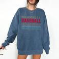 Baseball Layered Text Team Player Coach Youth Comfort Colors Sweatshirt Blue Jean Baseball Layered Text Team Player Coach Youth Comfort Colors Sweatshirt Blue Jean