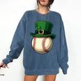 Baseball Leprechaun Hat Saint Patrick Retro Comfort Colors Sweatshirt Blue Jean Baseball Leprechaun Hat Saint Patrick Retro Comfort Colors Sweatshirt Blue Jean