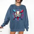 Baseball Lifestyle Shirt Youth Baseball Drip Icecream Boys Comfort Colors Sweatshirt Blue Jean