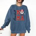 Baseball Mama Baseball Mom Game Day Senior Night Comfort Colors Sweatshirt Blue Jean