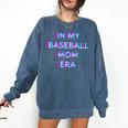 In My Baseball Mom Era 80s Retro Style Comfort Colors Sweatshirt Blue Jean In My Baseball Mom Era 80s Retro Style Comfort Colors Sweatshirt Blue Jean